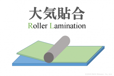 大気圧貼合イメージ図