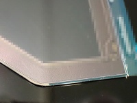 異形状ガラスへの偏光板貼り付け