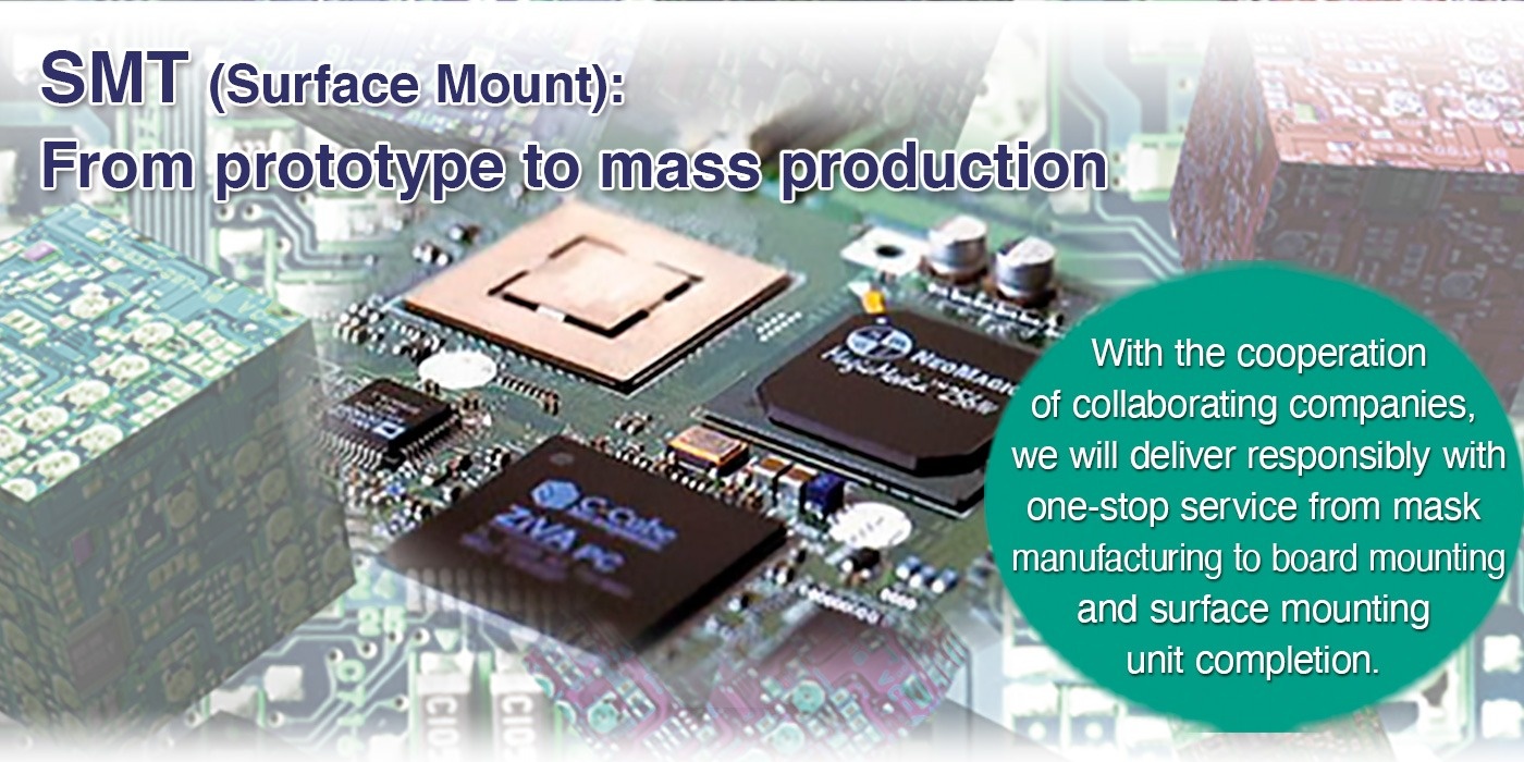 SMT (Surface Mount Implementation): We support trial production to mass production!